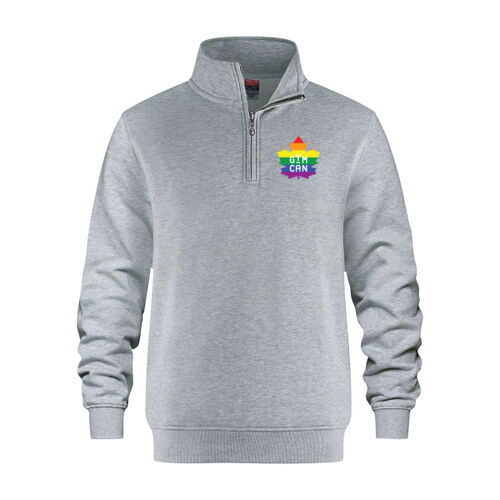 Flux Unisex Pride Emblem Printed Quarter Zip Thumbnail