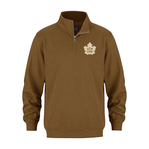 Flux Unisex Classic Tonal Emblem Printed Quarter Zip Thumbnail