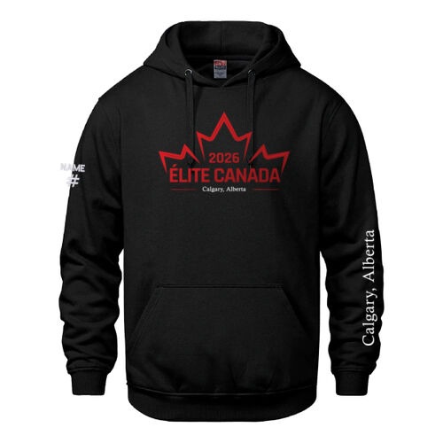 Vault Unisex Calgary Elite 2026 Crest & Sleeve Printed Hoodie Thumbnail