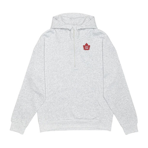 Unisex Crest Embroidered Half Zip Hoodie Thumbnail