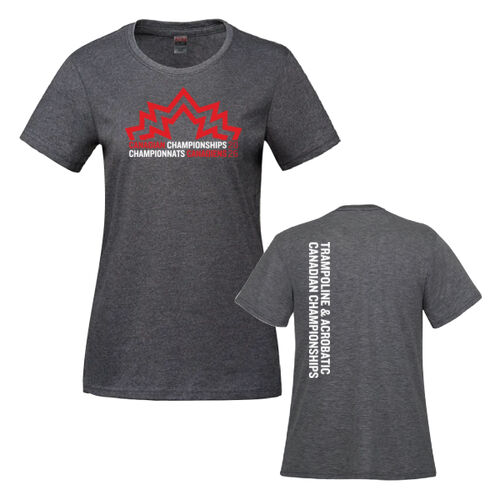 Parkour Women's Trampoline & Acrobatic Canadian Championships 2026 Crest Printed T-Shirt Thumbnail