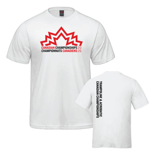 Parkour Men's Trampoline & Acrobatic Canadian Championships 2026 Crest Printed T-Shirt Thumbnail