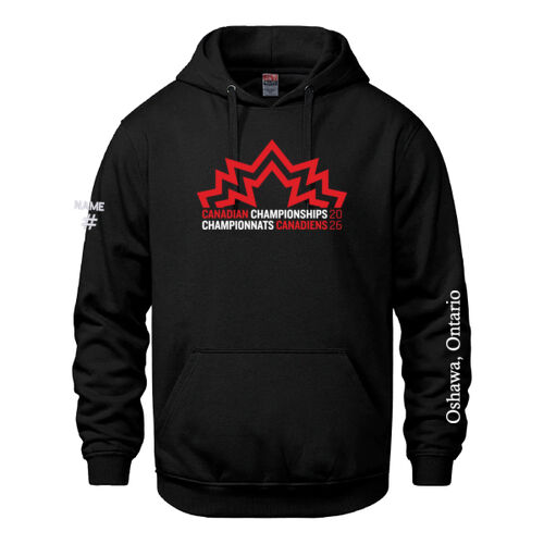 Vault Unisex Canadian Championships 2026 Crest & Oshawa Sleeve Printed Hoodie Thumbnail