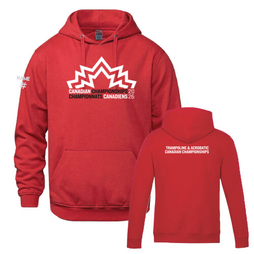 Vault Unisex Trampoline & Acrobatic Canadian Championships 2026 Crest Printed Hoodie Thumbnail