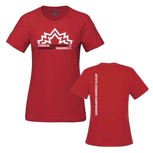 Parkour Women's Artistic Canadian Championships 2026 Crest Printed T-Shirt Thumbnail