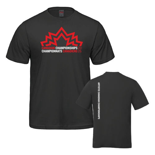 Parkour Men's Artistic Canadian Championships 2026 Crest Printed T-Shirt Thumbnail