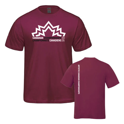 Parkour Men's Artistic Canadian Championships 2026 Crest Printed T-Shirt Thumbnail