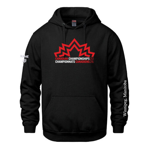 Vault Unisex Canadian Championships 2026 Crest & Winnipeg Sleeve Printed Hoodie Thumbnail