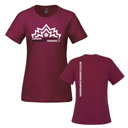 Parkour Women's Artistic Canadian Championships 2026 Crest Printed T-Shirt Thumbnail
