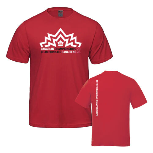 Parkour Men's Artistic Canadian Championships 2026 Crest Printed T-Shirt Thumbnail