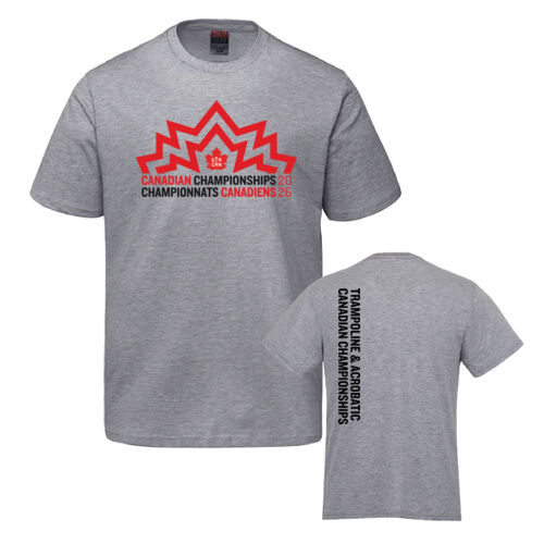 Parkour Youth Trampoline & Acrobatic Canadian Championships 2026 Crest Printed T-Shirt Thumbnail