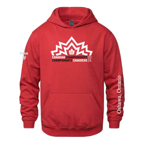 Vault Youth Canadian Championships 2026 Crest & Oshawa Sleeve Printed Hoodie Thumbnail
