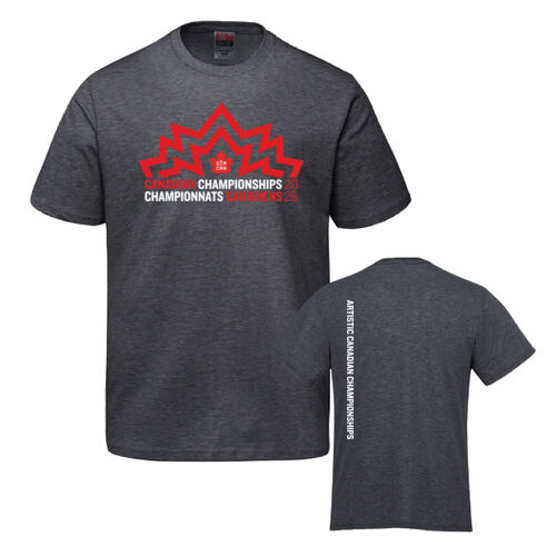 Parkour Youth Artistic Canadian Championships 2026 Crest Printed T-Shirt Thumbnail