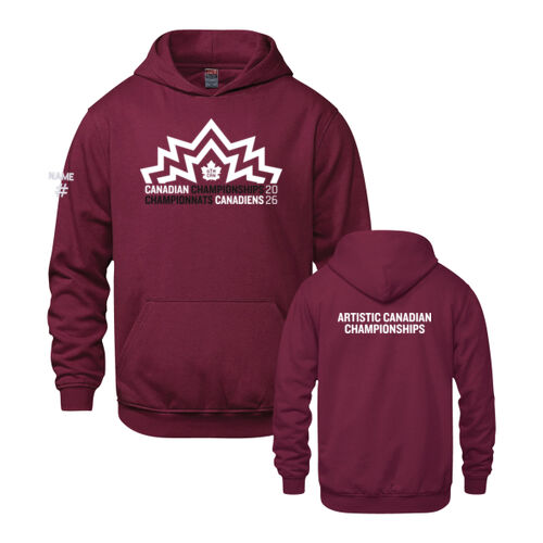 Vault Youth Artistic Canadian Championships 2026 Crest Printed Hoodie Thumbnail