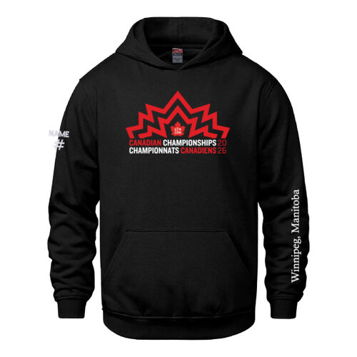 Vault Youth Canadian Championships 2026 Crest & Winnipeg Sleeve Printed Hoodie Thumbnail