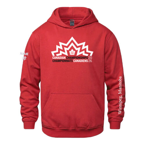 Vault Youth Canadian Championships 2026 Crest & Winnipeg Sleeve Printed Hoodie Thumbnail
